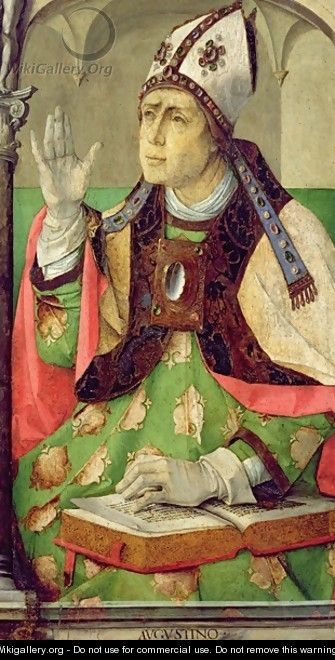 Portrait of St Augustine - van Gent (Joos van Wassenhove) Joos