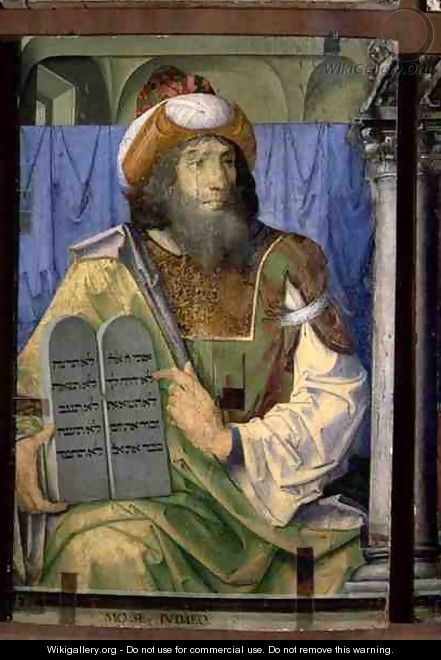 Moses With the Ten Commandments - van Gent (Joos van Wassenhove) Joos