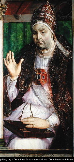 Portrait of Sixtus IV 1414-84 - van Gent (Joos van Wassenhove) Joos