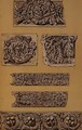 Fragments of the frieze and the soffits of the architraves of the Roman Temple at Brescia - Owen Jones