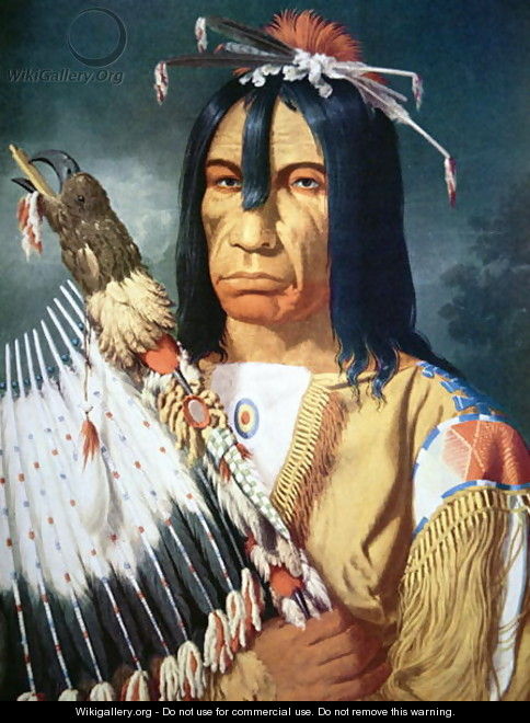 Native American Chief of the Cree people of Canada - Paul Kane