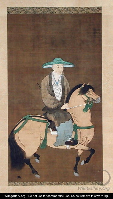 Portrait of Sogi 1421-1501 Japanese - Motonobu Kano