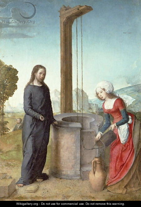 Christ and the Woman of Samaria - Flandes Juan de