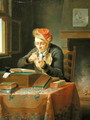 A Scholar sharpening his Quill - Justus Juncker