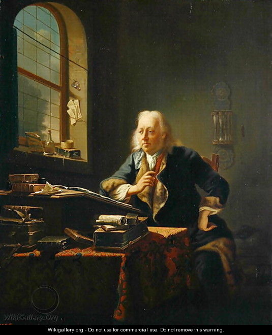 A Scholar Sitting at his Desk - Justus Juncker