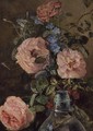 Roses Convolvulus and Delphiniums - James Holland