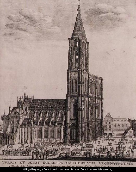 Strasbourg Cathedral - Wenceslaus Hollar
