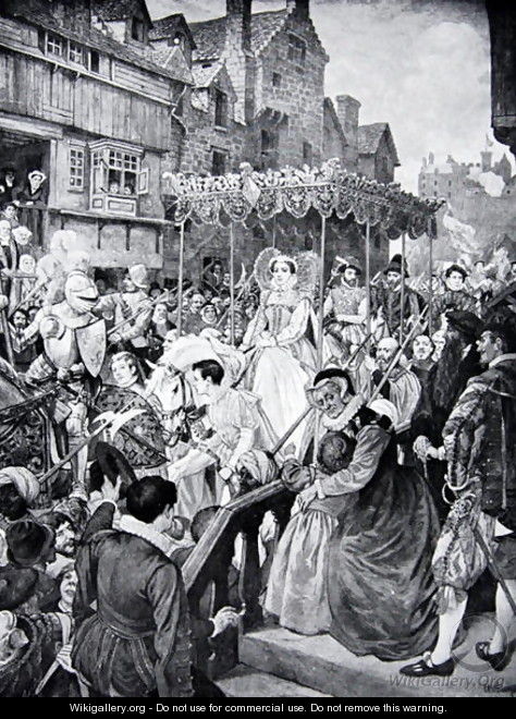 Mary Queen of Scots enters Edinburgh - William Hole