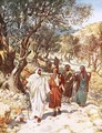 Jesus and his disciples travelling into Galilee - William Brassey Hole