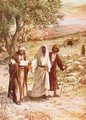 Jesus appearing to two disciples on the road to Emmaus - William Brassey Hole