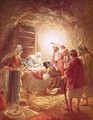 The shepherds finding the infant Christ lying in a manger - William Brassey Hole