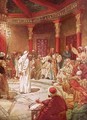 Jesus brought before Caiaphas and the Council - William Brassey Hole
