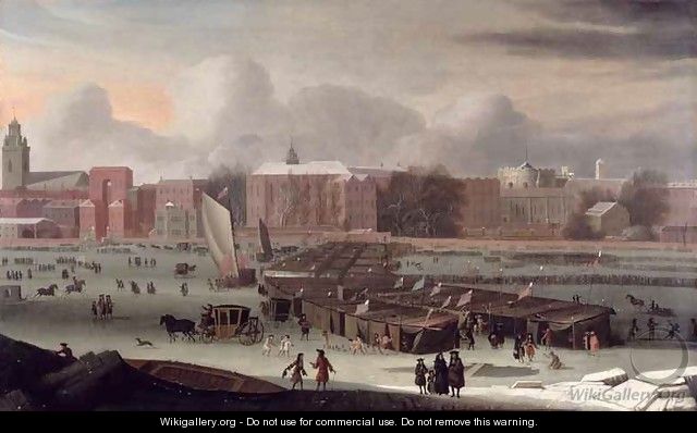 Frost Fair on the Thames - Abraham Danielsz Hondius