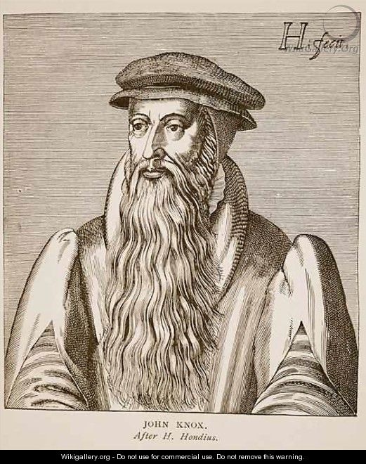 John Knox - (after) Hondius, Hendrik I