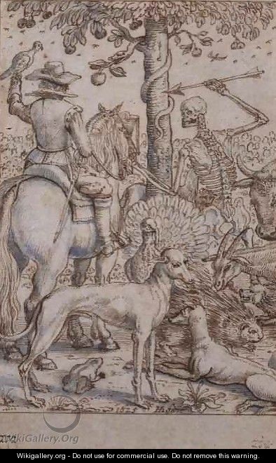 Death and the Huntsman - Hendrik I Hondius