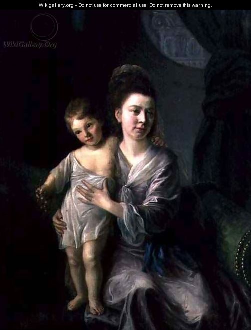 Anne Gardiner with her Eldest Son Kirkman - Nathaniel Hone