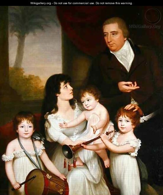 Portrait of William Fairlie and his Family - Robert Home
