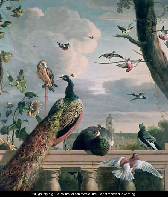 Palace of Amsterdam with Exotic Birds - Melchior de Hondecoeter