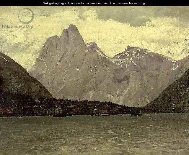 Norwegian Fishing Village - Laurits Bernard Holst