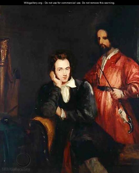 Portrait of Gustavus von Holst with his brother Theodore - Theodor Von Holst