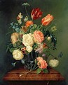 Still Life with Mixed Flowers - Josef Holstayn
