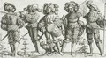 Five mercenaries in the Thirty Years War 1518-48 - Daniel Hopfer