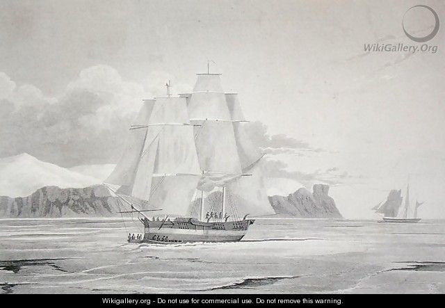 Sailing through young ice - (after) Hoppner, Captain