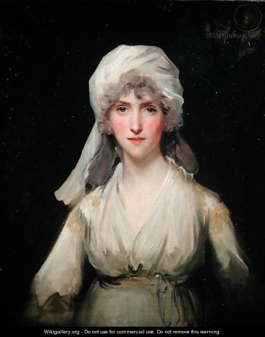Portrait of a Lady wearing a Turban - John Hoppner