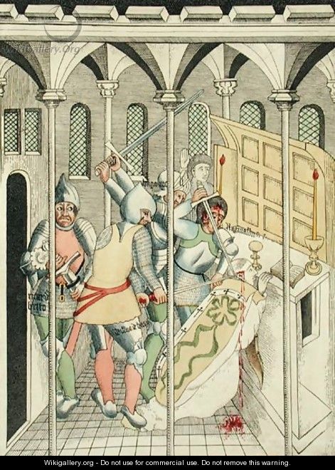 The Assassination of St Thomas a Becket at Canterbury - Thomas Fisher Hoxton