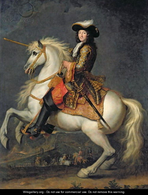 Equestrian Portrait of Louis XIV 1638-1715 - René-Antoine Houasse