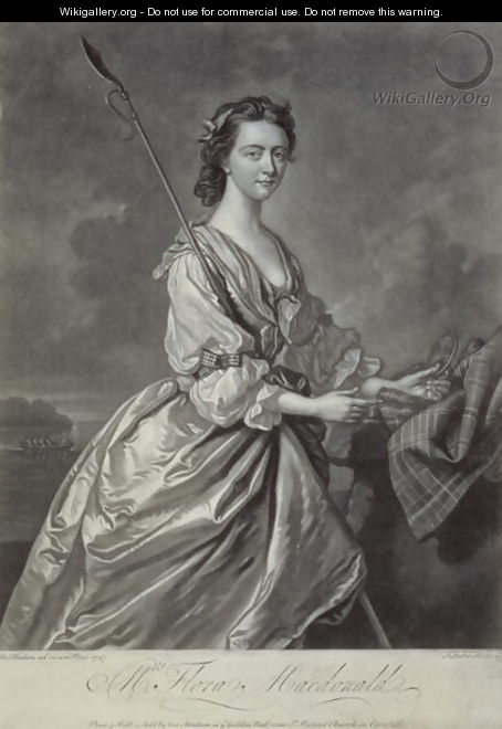 Flora MacDonald 1722-90 - (after) Hudson, Thomas