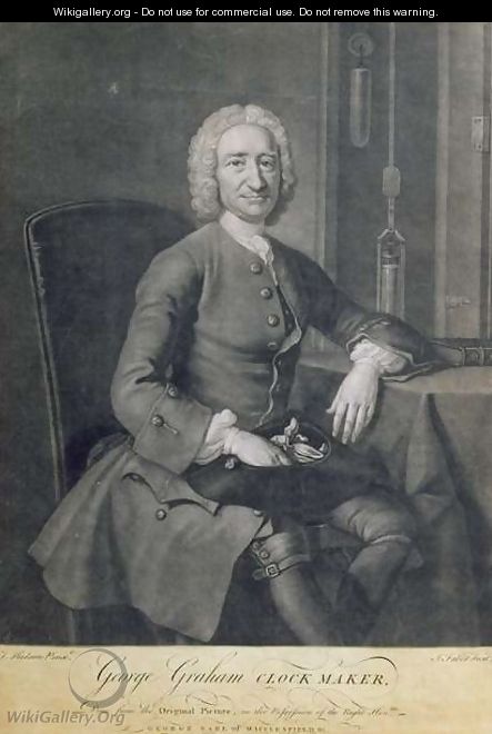 Portrait of George Graham 1673-1751 Clockmaker - (after) Hudson, Thomas