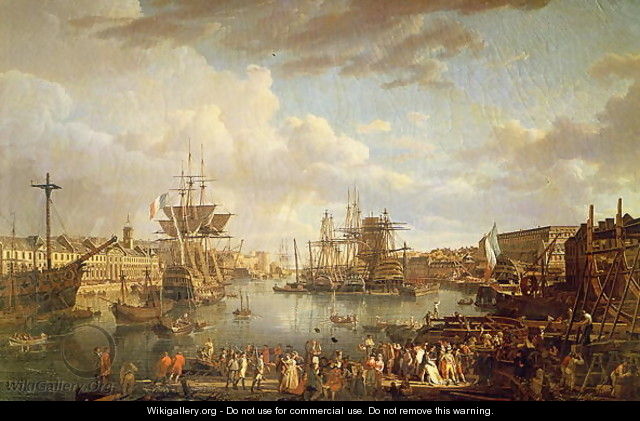 View of the Port at Brest - Jean-Francois Hue