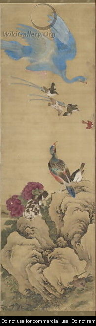 Birds and Flowers Qing Dynasty - Wu Huan