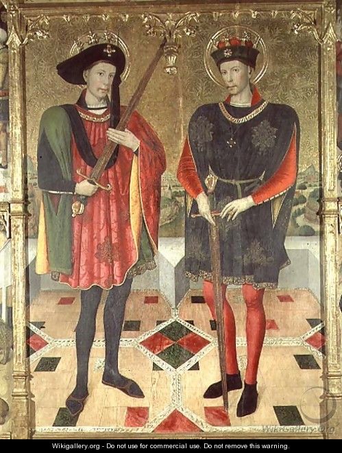 St Abdon and St Sennen martyrs who died in Rome - Jaume Huguet