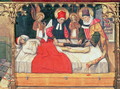 SS Cosmas and Damian graft the leg of a Black person onto the stump of deacon Justinian - Jaume Huguet