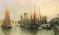 Harbour scene - Jacques Huillier