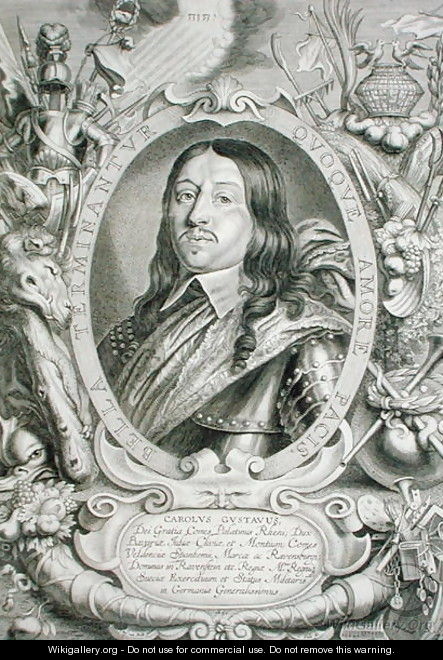 Karl X Gustav 1622-60 King of Sweden - (after) Hulle, Anselmus van