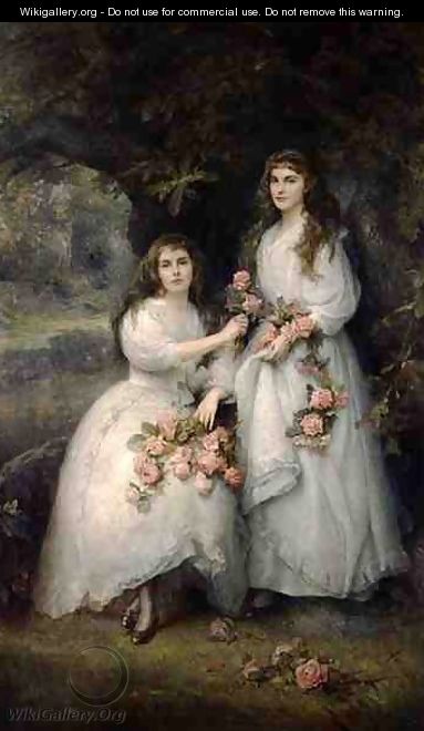 Portrait of the Daughters of the Duke of Manchester - Edward Hughes