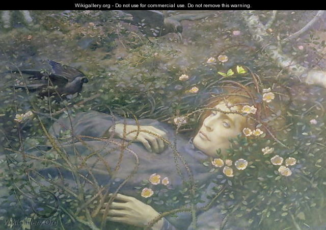 Oh Whats That in the Hollow - Edward Robert Hughes
