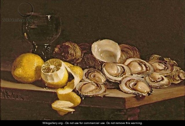 Study of Oysters - William Hughes