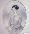 Posthumous portrait of Leopoldine Hugo 1824-43 - Adele Julie Hugo