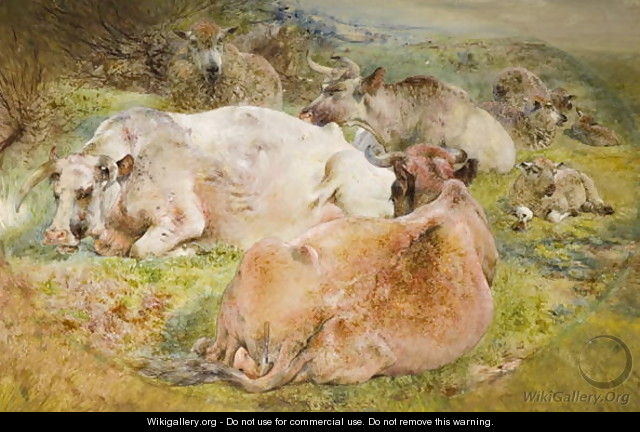 Cattle and Sheep - William Huggins