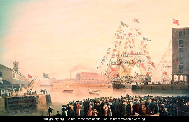 The Opening of St Katherines Dock - William John Huggins