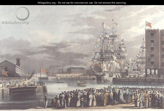 St Katherines Dock Opening on 25th October 1828 - William John Huggins