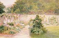 The Garden at Undermount Bonchurch Isle of Wight with St Boniface in the distance - A. Foord Hughes