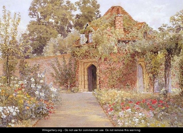 A Walled Garden with Old Garden House - Thomas H. Hunn