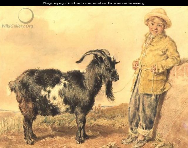 Boy and Goat - William Henry Hunt