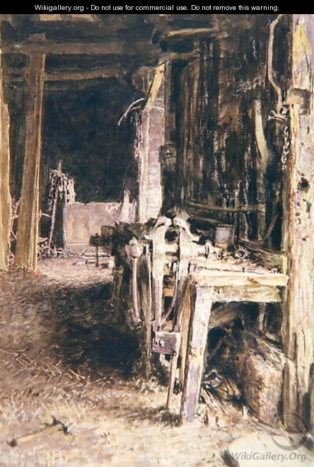 Barn Interior - William Henry Hunt