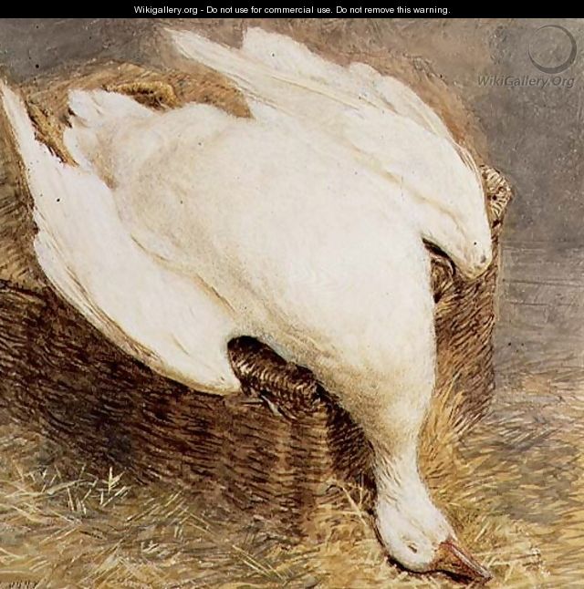 Still Life of a Dead Goose with a Basket - William Henry Hunt
